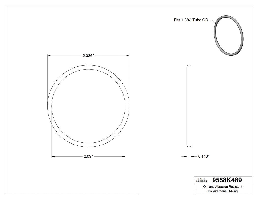 Technical drawing - 9558K489